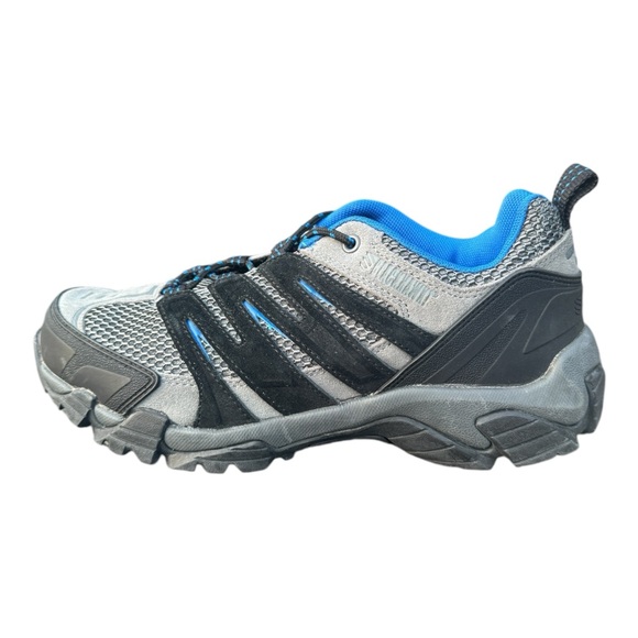 NEW! Blackhawk Terrain Low Hiking/Walking Shoes Leather Slate Blue Mens …